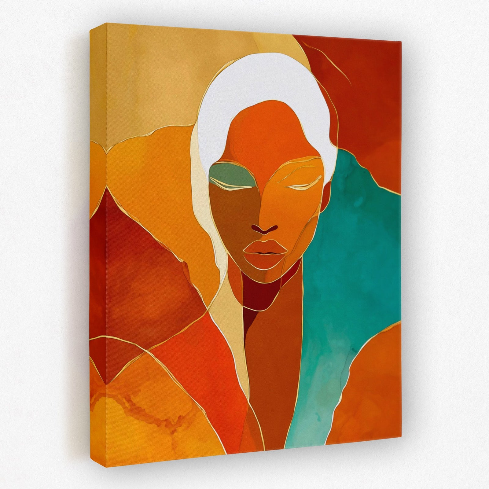 Meditation's Golden Flow - Luxury Wall Art