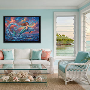 Mermaid Dolphin Dance — Mermaid Dolphin Dance Coastal Calm Land 145