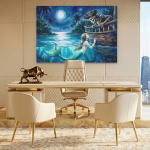 Mermaid Moonlit Vigil — Mermaid Moonlit Vigil Lux Gold Bull Land 170