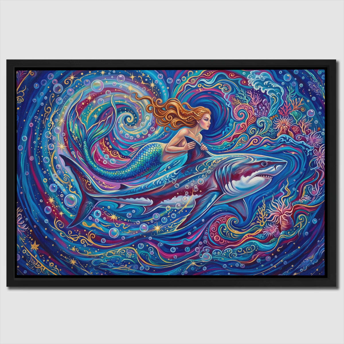 Mermaid Shark Spiral — Mermaid Shark Spiral Close Up Landscape 104