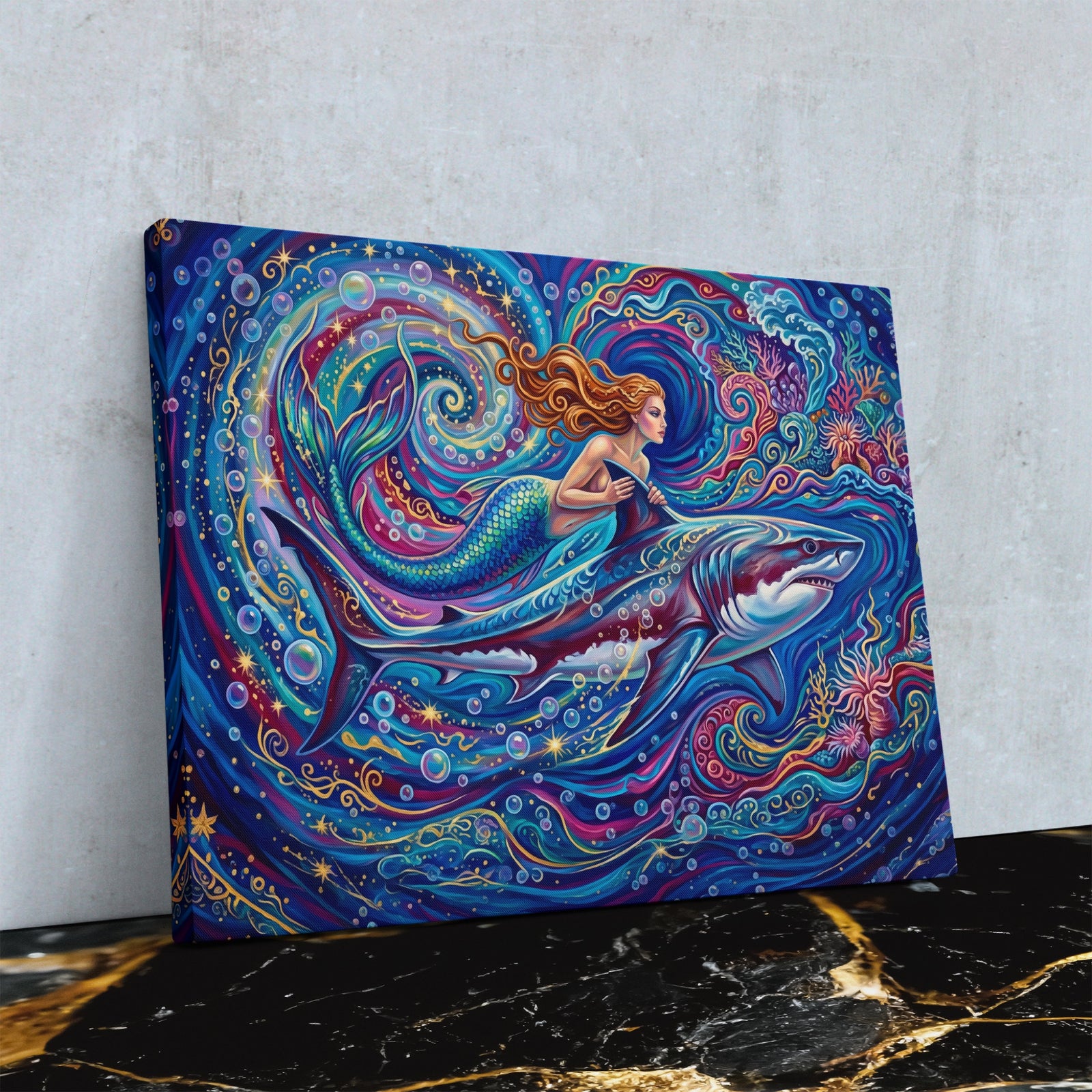 Mermaid Shark Spiral — Mermaid Shark Spiral Close Up Landscape 104