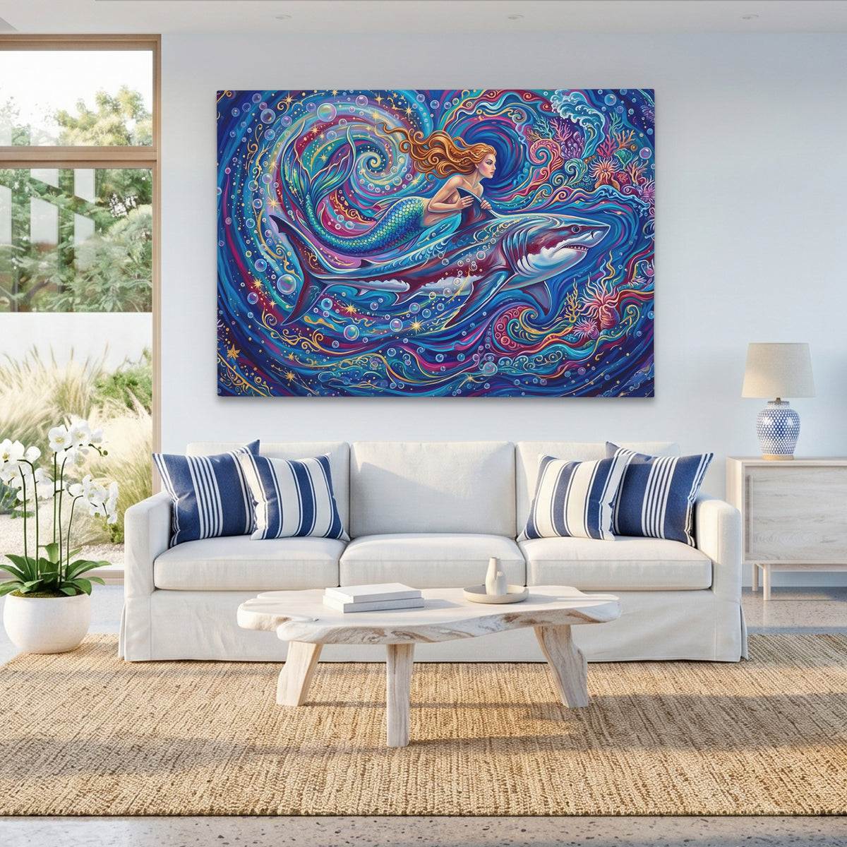 Mermaid Shark Spiral — Mermaid Shark Spiral Beach House Land 41