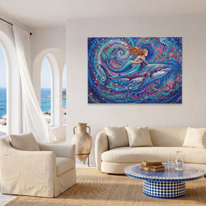 Mermaid Shark Spiral — Mermaid Shark Spiral Coast Living Room Land 125