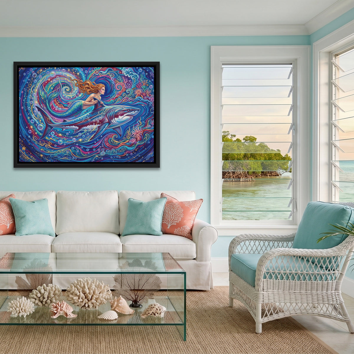 Mermaid Shark Spiral — Mermaid Shark Spiral Coastal Calm Land 146
