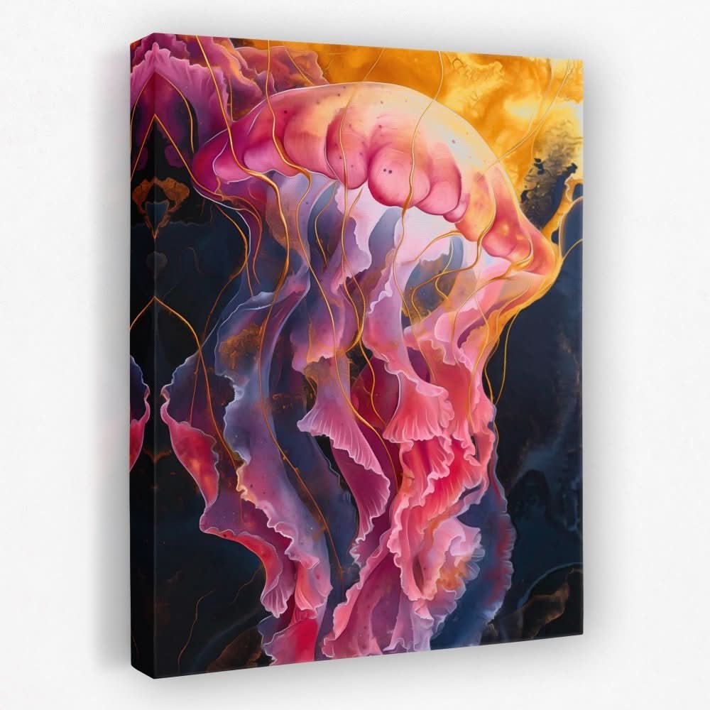 Mesmerizing Jelly - Animals Canvas Wall Art