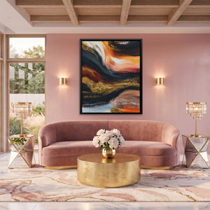Midnight Ink Wash - Luxury Wall Art