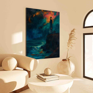 Midnight Lighthouse - Luxury Wall Art