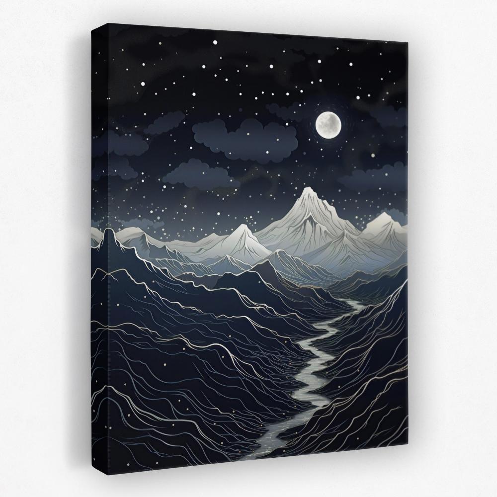 Midnight Mountains - Luxury Wall Art