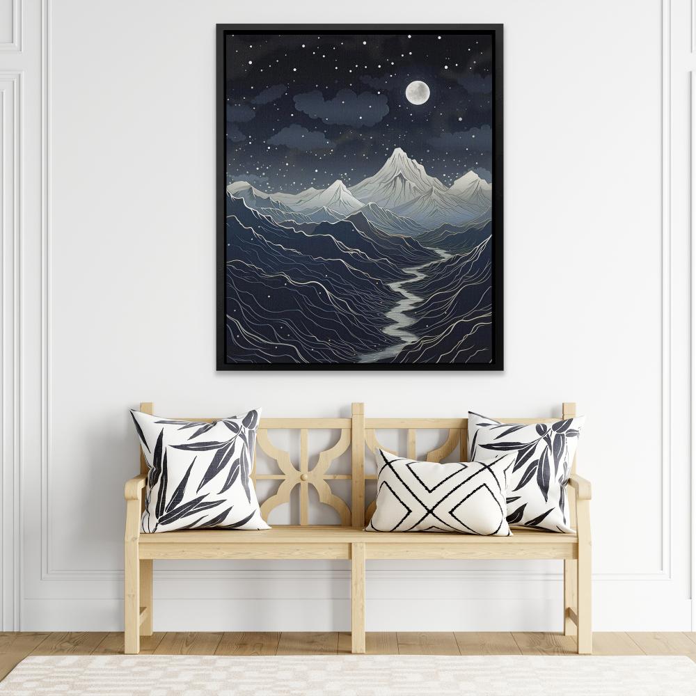 Midnight Mountains - Luxury Wall Art