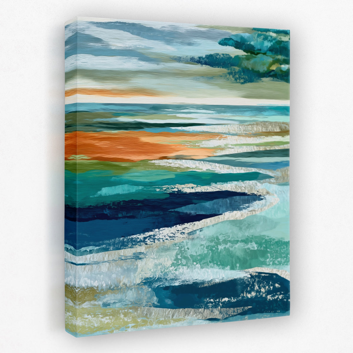 Midnight Sea Waves — Midnight Sea Waves Portrait   Side View   Mirror 222