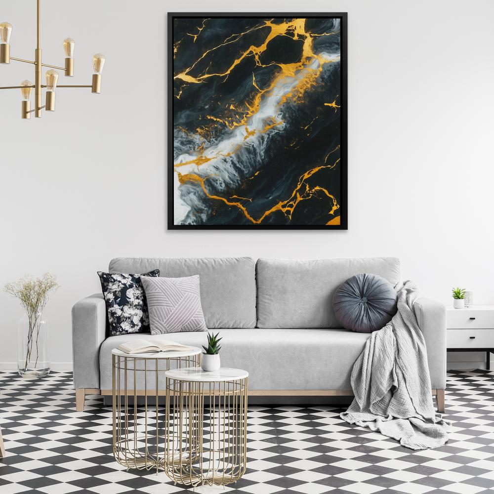 Midnight Veins - Luxury Wall Art