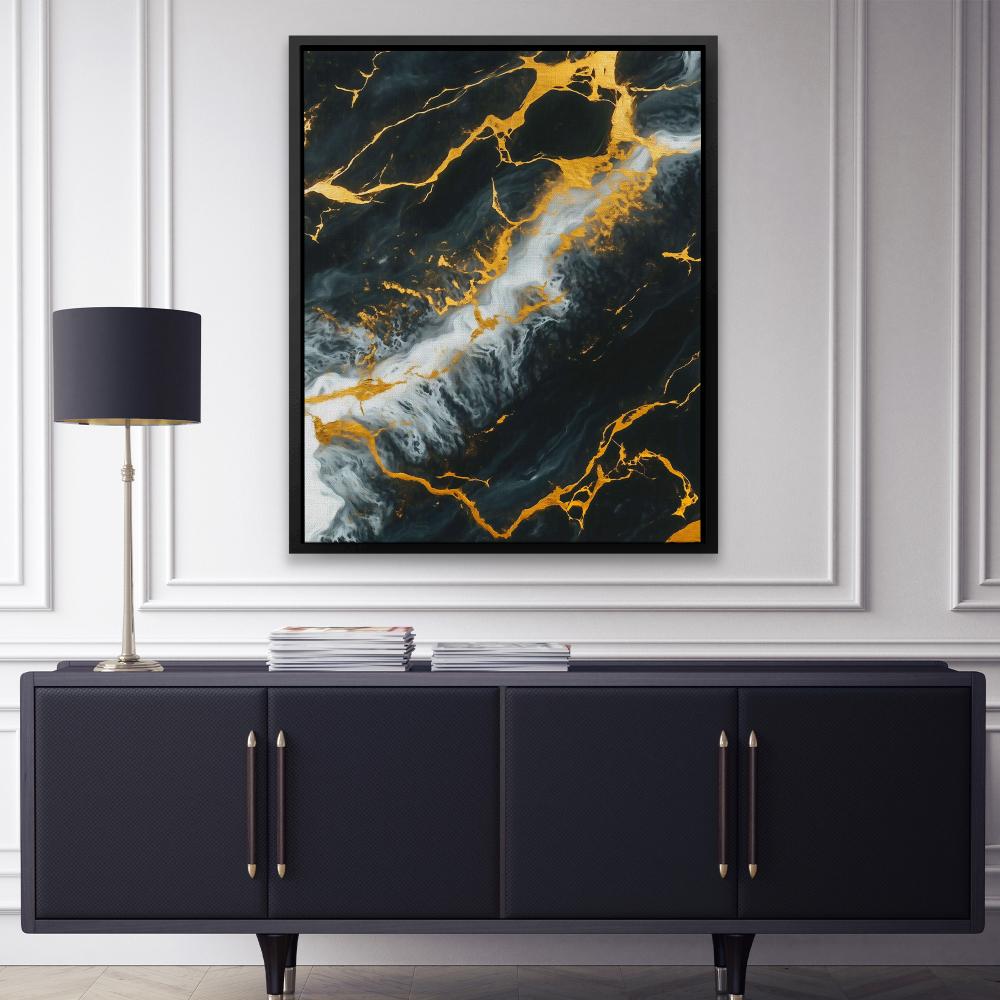 Midnight Veins - Luxury Wall Art