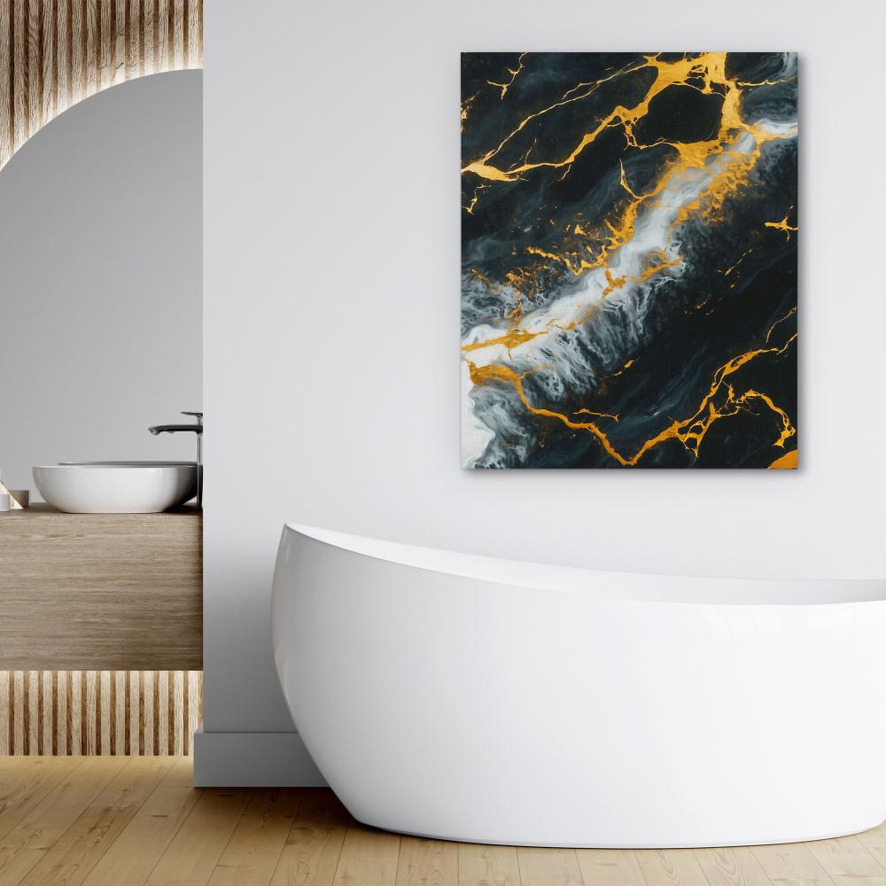 Midnight Veins - Luxury Wall Art