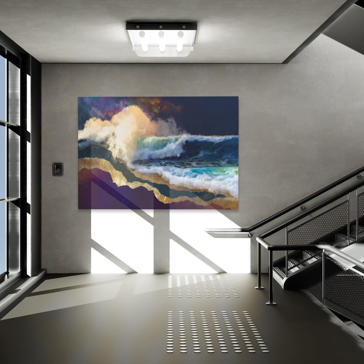 Midnight Waves Crashing — Midnight Waves Crashing New   Luxury Grey Office Land 221