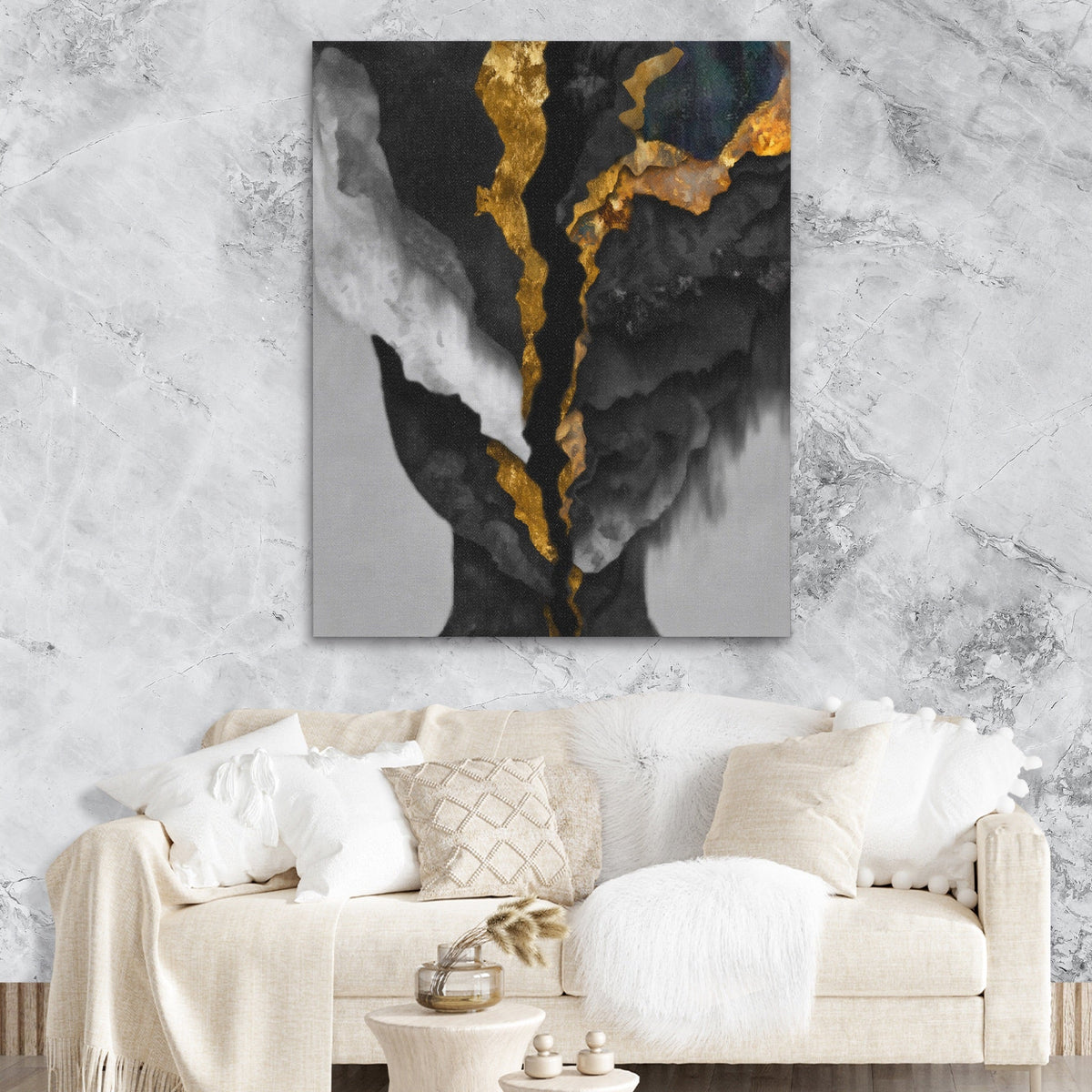 Mind Golden Rupture - Luxury Wall Art