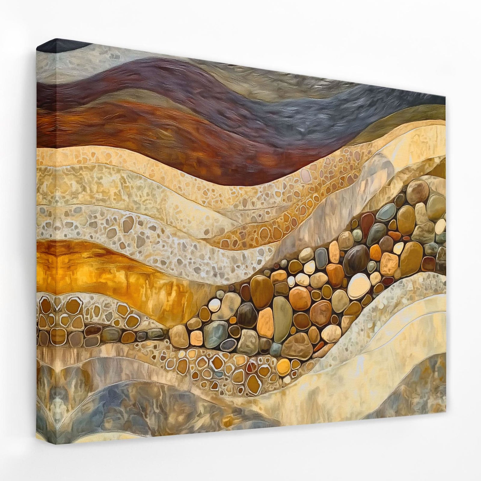 Mineral Layers - Mineral Canvas Wall Art