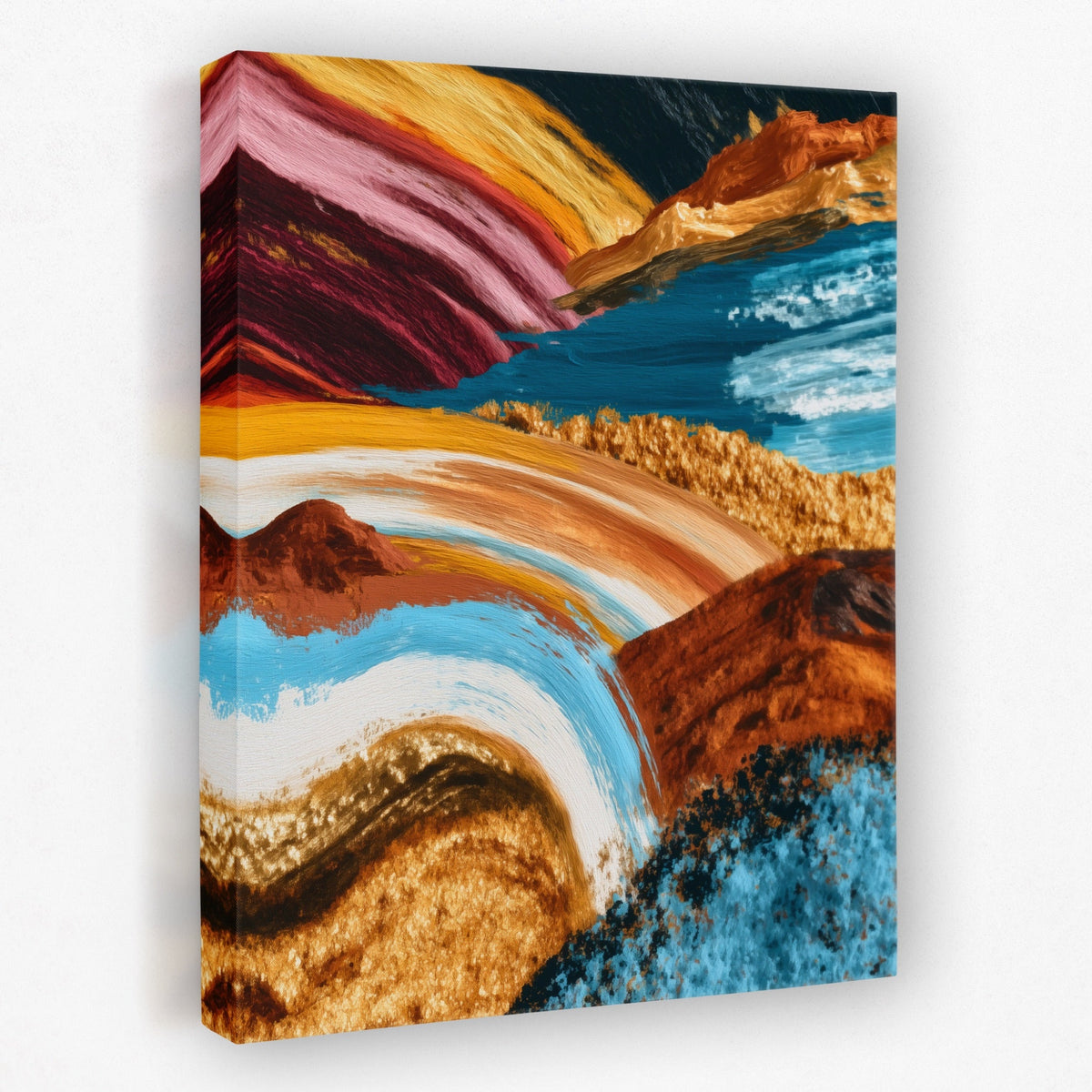 Mineral Layers Unveiled canvas wall art