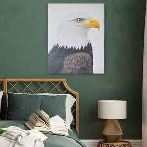 Minimalist Bald Eagle Portrait - Luxury Wall Art