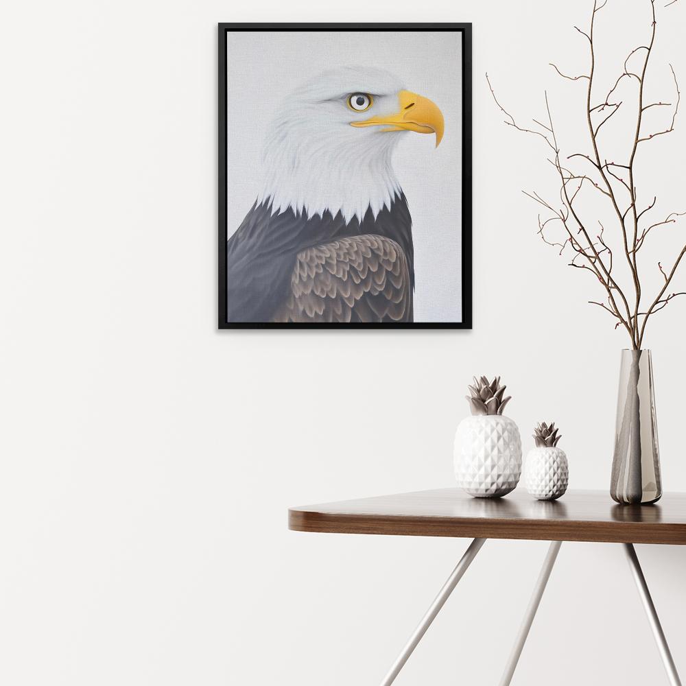 Minimalist Bald Eagle Portrait - Luxury Wall Art