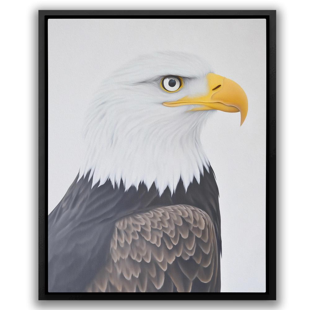 Minimalist Bald Eagle Portrait - Luxury Wall Art