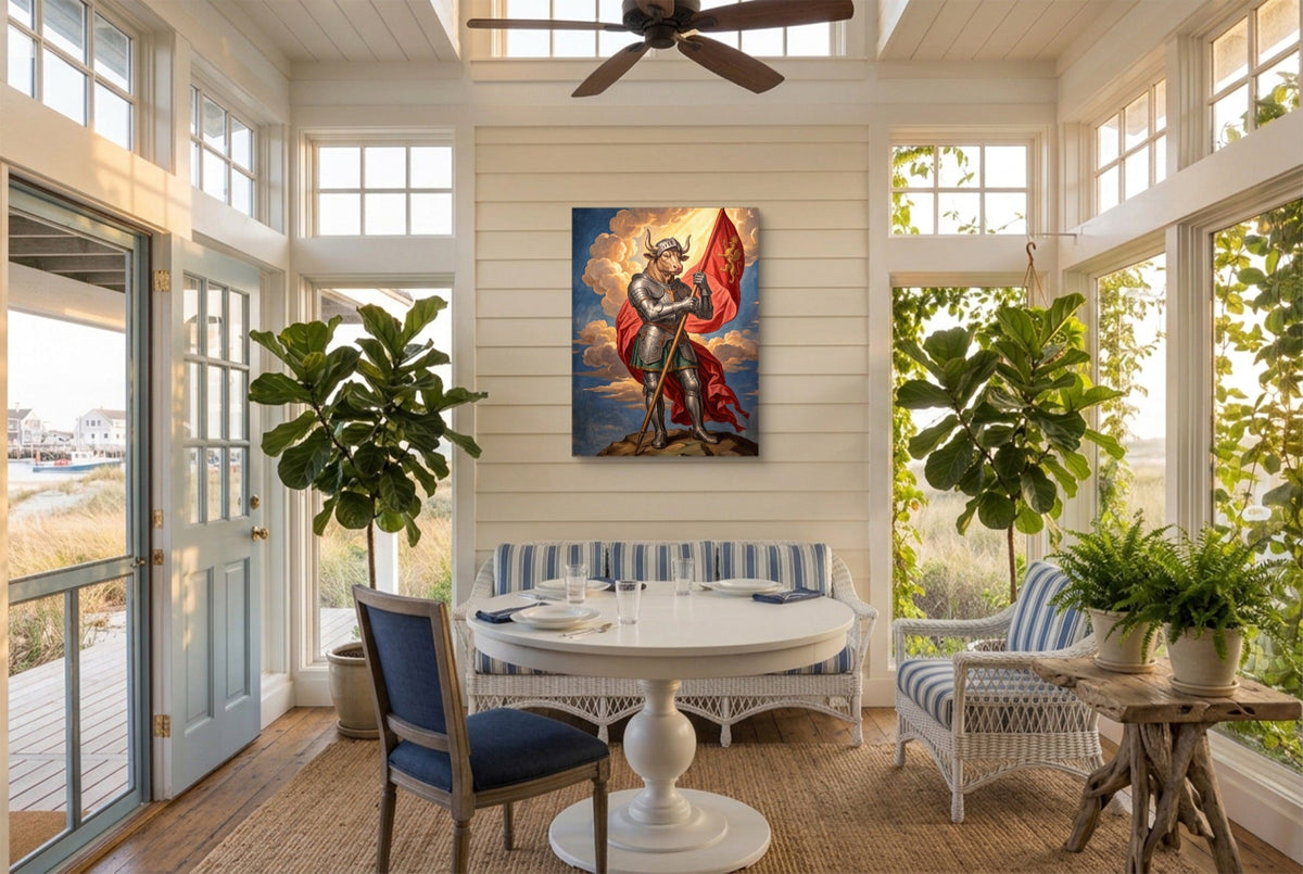Minotaur's Red Standard - Luxury Wall Art