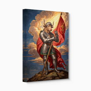 Minotaur's Red Standard - Luxury Wall Art