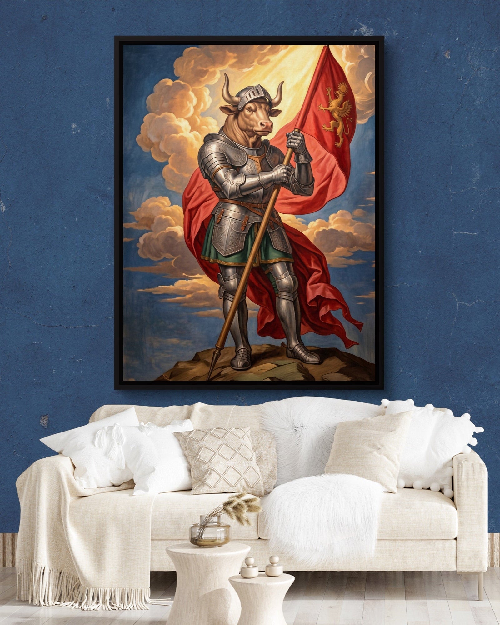 Minotaur's Red Standard - Luxury Wall Art