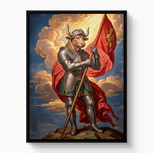Minotaur's Red Standard - Luxury Wall Art