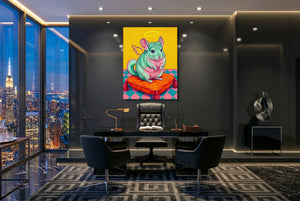 Mint Chinchilla Angel - Luxury Wall Art