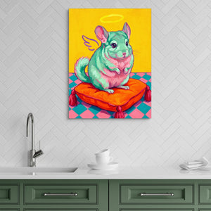 Mint Chinchilla Angel - Luxury Wall Art