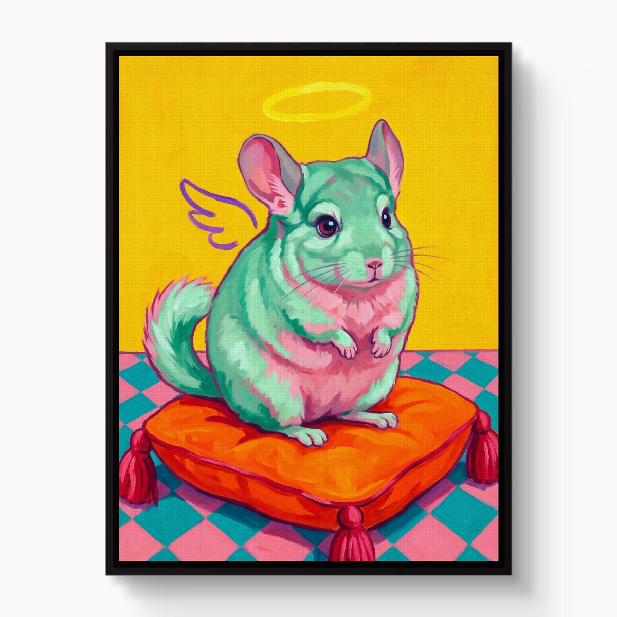 Mint Chinchilla Angel - Luxury Wall Art