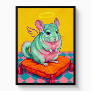 Mint Chinchilla Angel - Luxury Wall Art