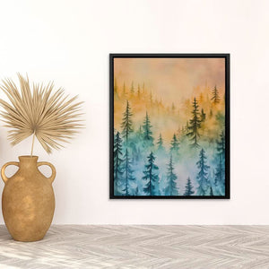 Misty Forest - Oversized Landscapes Canvas Wall Art