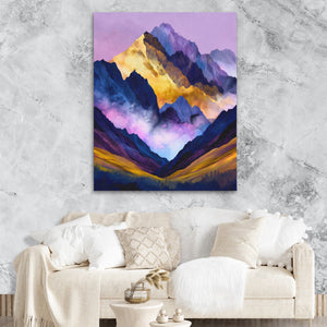 Misty Peaks Layered — Misty Peaks Layered Lux Couch Marble Walls 57