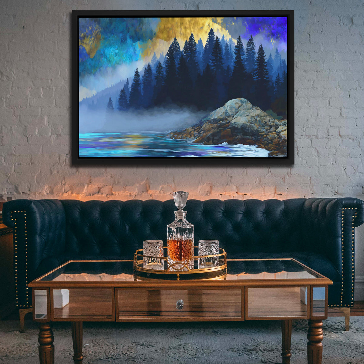 Misty Pines Awakening - Luxury Wall Art