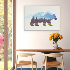Misty Valley Bear - Luxury Wall Art