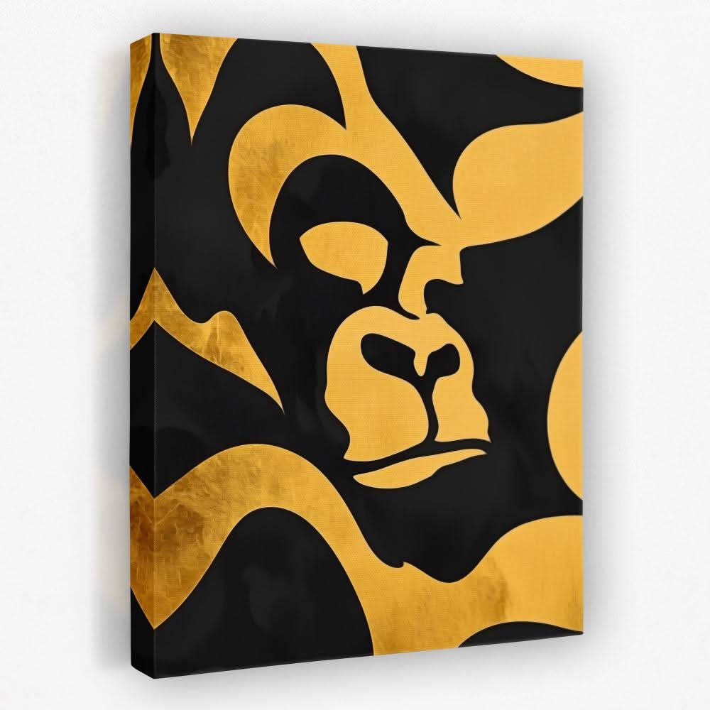 Modern Gorilla - Animals Canvas Wall Art