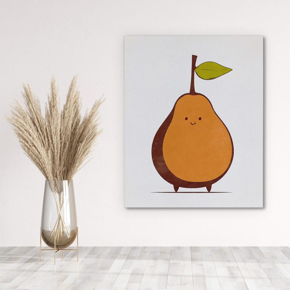 Modern Pear Portrait - Luxury Wall Art