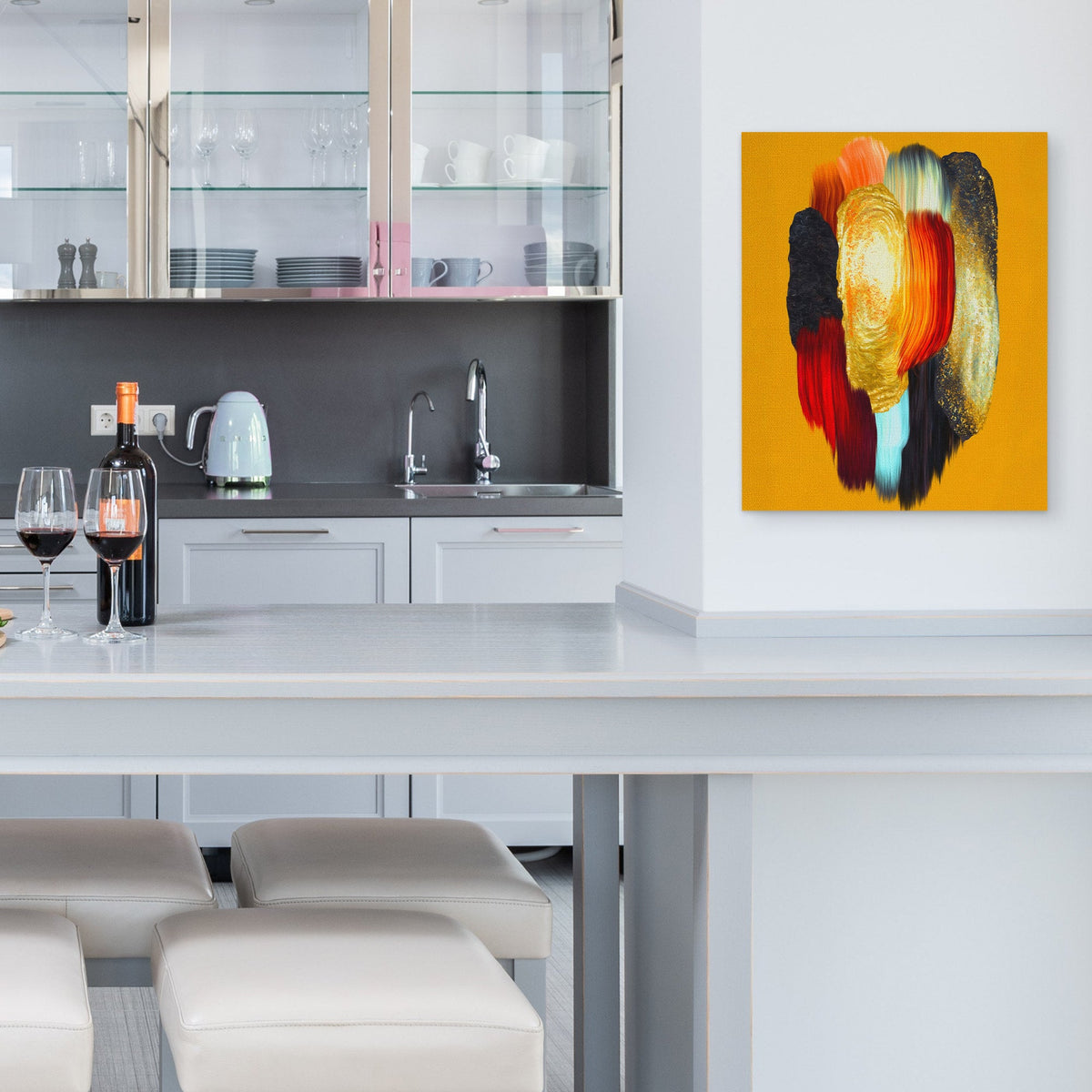 Molten Feather Storm - Luxury Wall Art