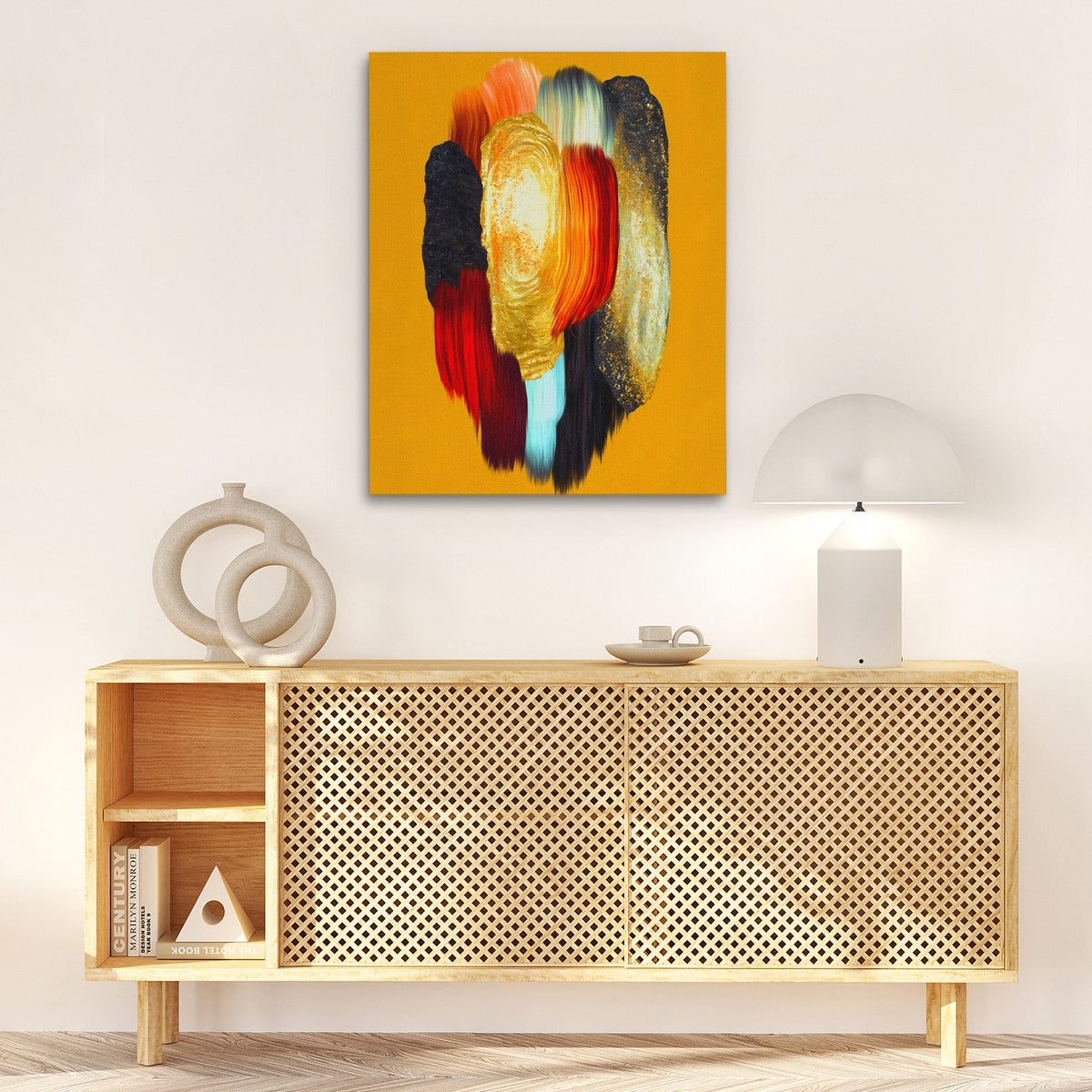 Molten Feather Storm - Luxury Wall Art