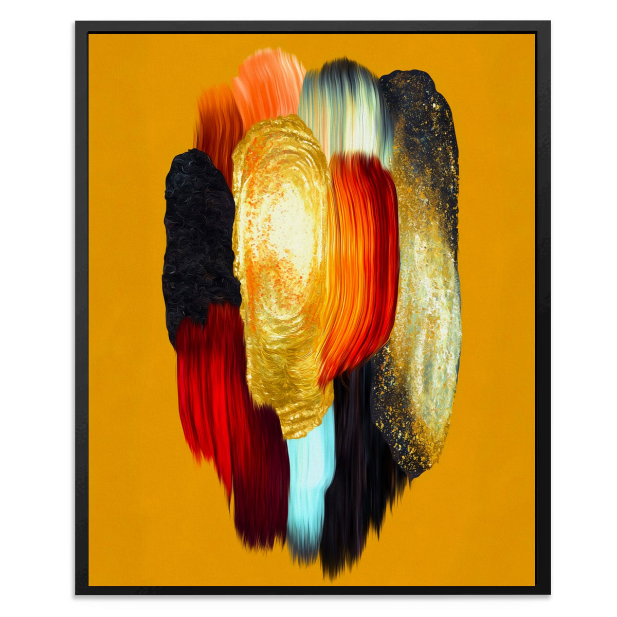 Molten Feather Storm - Luxury Wall Art