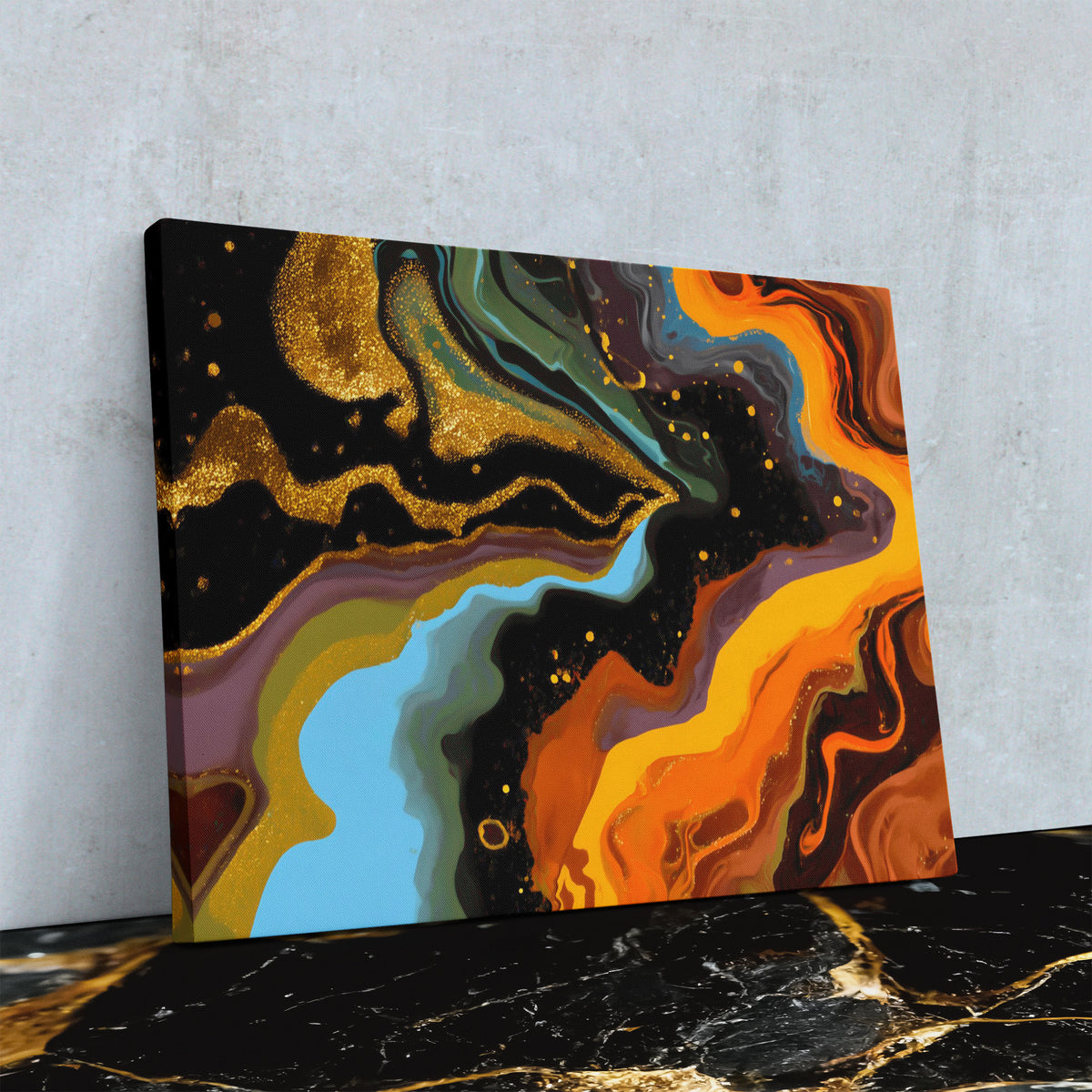 Molten Galaxy Surge - Luxury Wall Art