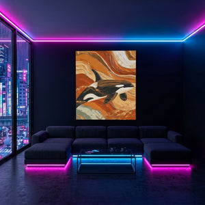 Molton Orca — Molton Orca Blue Pink Neon Room Port 10