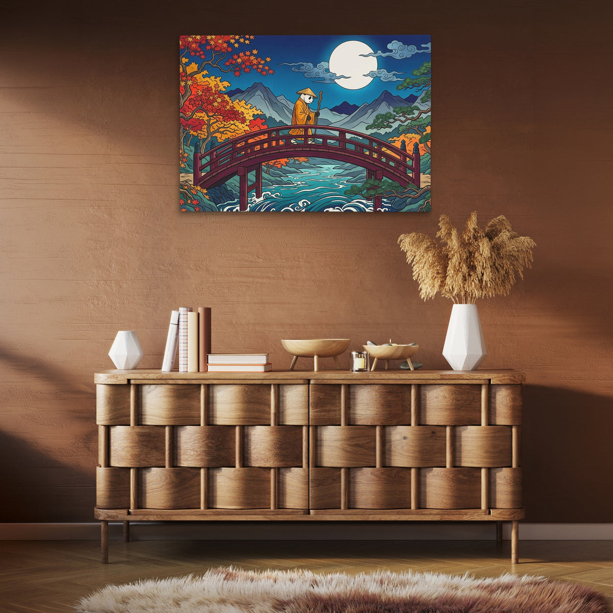 Monk Moonlit Bridge — Monk Moonlit Bridge Brown Room Clean 27