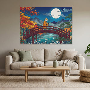 Monk Moonlit Bridge — Monk Moonlit Bridge Calm Vibes Land 43