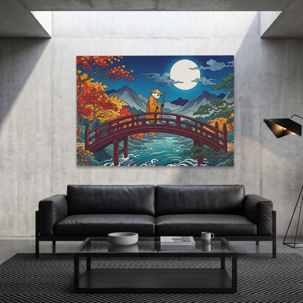 Monk Moonlit Bridge — Monk Moonlit Bridge Grey Luxury Land 91