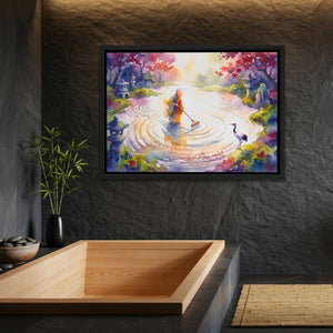 Monk Sweeping Meditation — Monk Sweeping Meditation Bamboo Bathroom Land 22