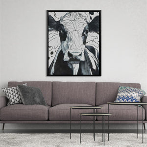 Monochrome Moo - Luxury Wall Art