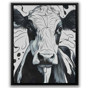 Monochrome Moo - Luxury Wall Art