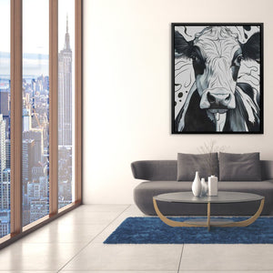 Monochrome Moo - Luxury Wall Art